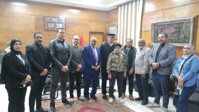 حزب حماة الوطن فى ضيافة المقدم خالد عامر بمناسبة عيد الشرطة