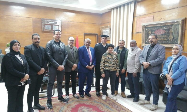 حزب حماة الوطن فى ضيافة المقدم خالد عامر بمناسبة عيد الشرطة
