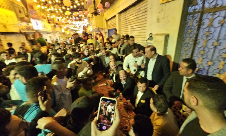 وزير الشباب والرياضة يلتقي شباب المطرية بعد حفل إفطار 15 رمضان