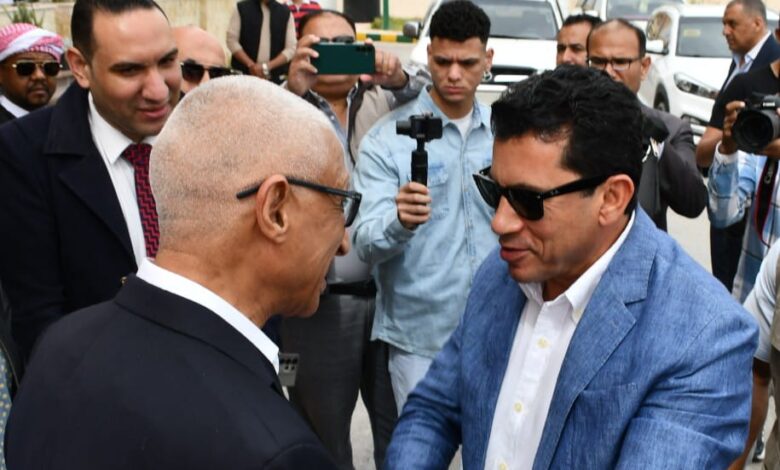 *وزير الشباب والرياضة ومحافظة شمال سيناء فى افتتاح أولمبياد المحافظات الحدودية