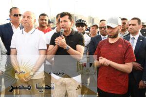 وزيرا الشباب والرياضة والأوقاف ومحافظ القاهرة يشاركون بماراثون الدراجات بالعاصمة الإدارية
