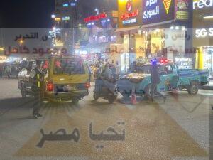 حملات مرورية مكثفة بالمحلة لضبط التوك توك والمكروباصات والدراجات النارية المخالفة