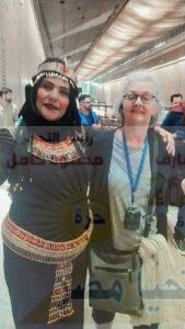 ظهور حديث للملكة نفرتيتي (مللك السيسى) داخل المتحف المصري الكبير