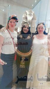 ظهور حديث للملكة نفرتيتي داخل المتحف المصري الكبير