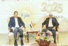 جوهر نبيل وزير الشباب والرياضة واللواء خالد مجاور محافظ شمال سيناء